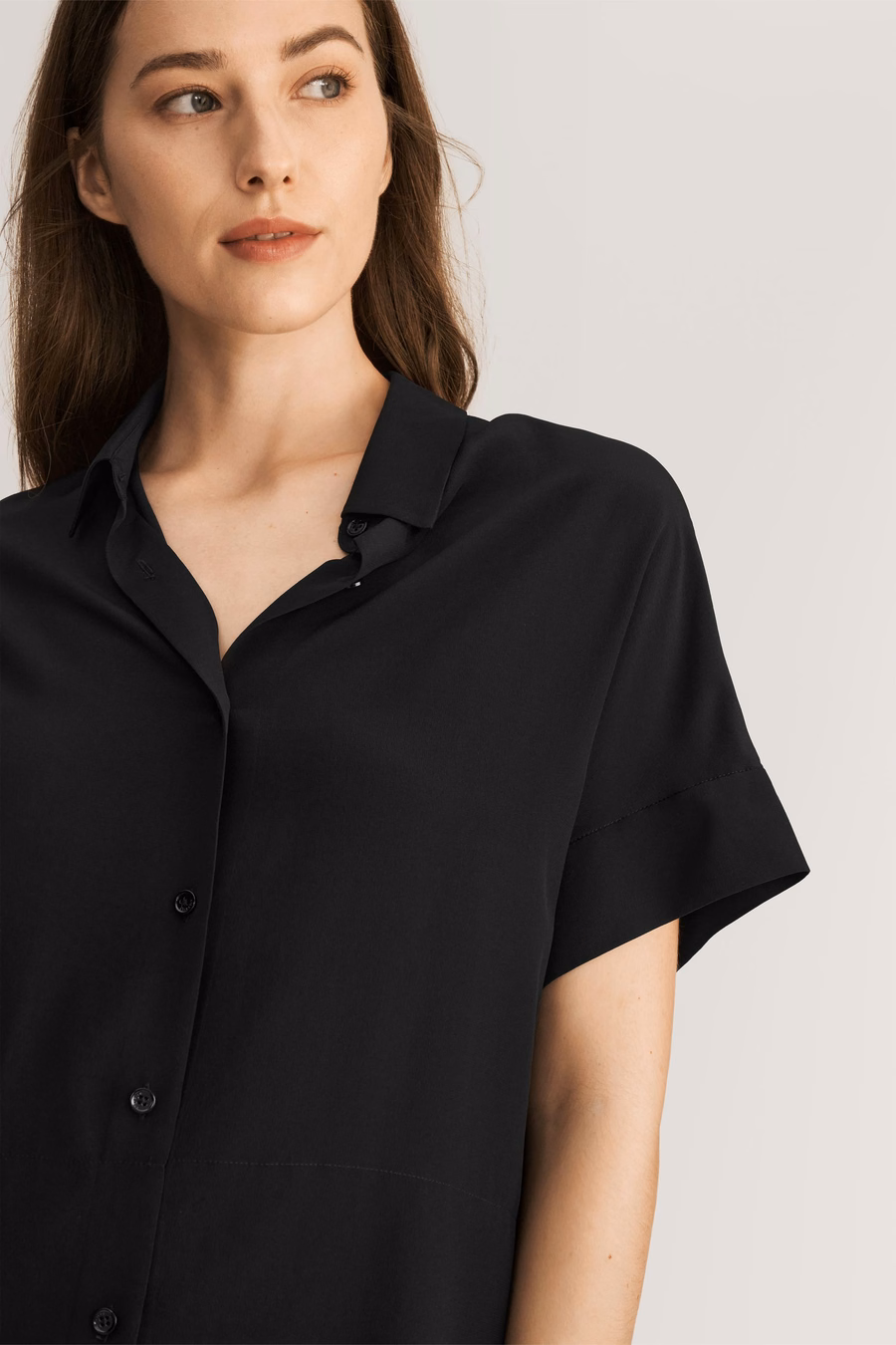 Casual Short Sleeves Loose Silk T-Shirt