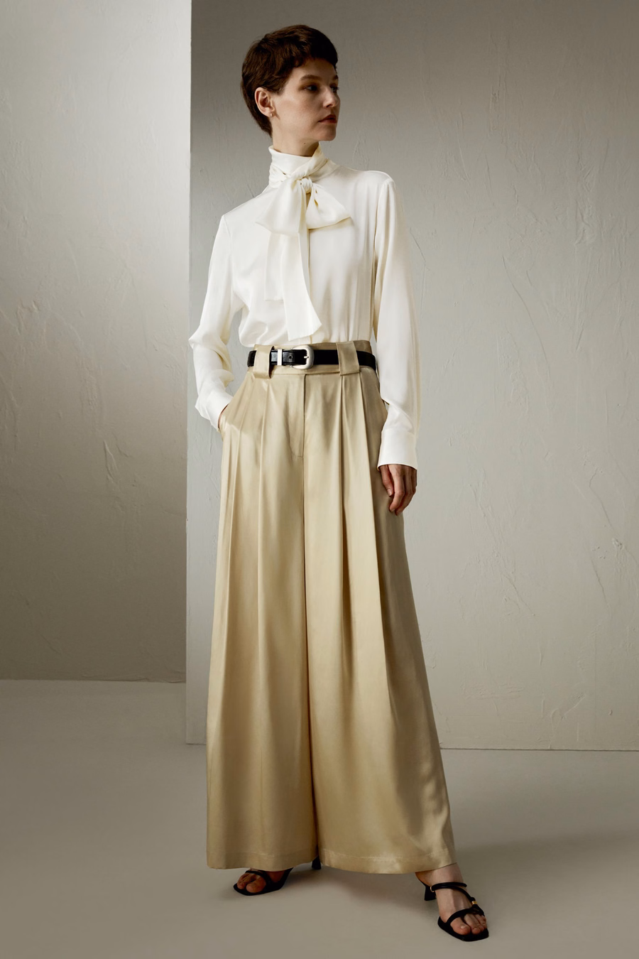 Spodnie o szerokich nogawkach Watershine Silk