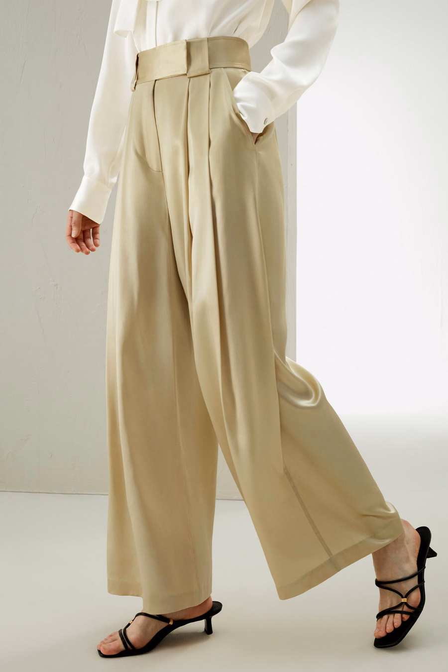 Spodnie o szerokich nogawkach Watershine Silk
