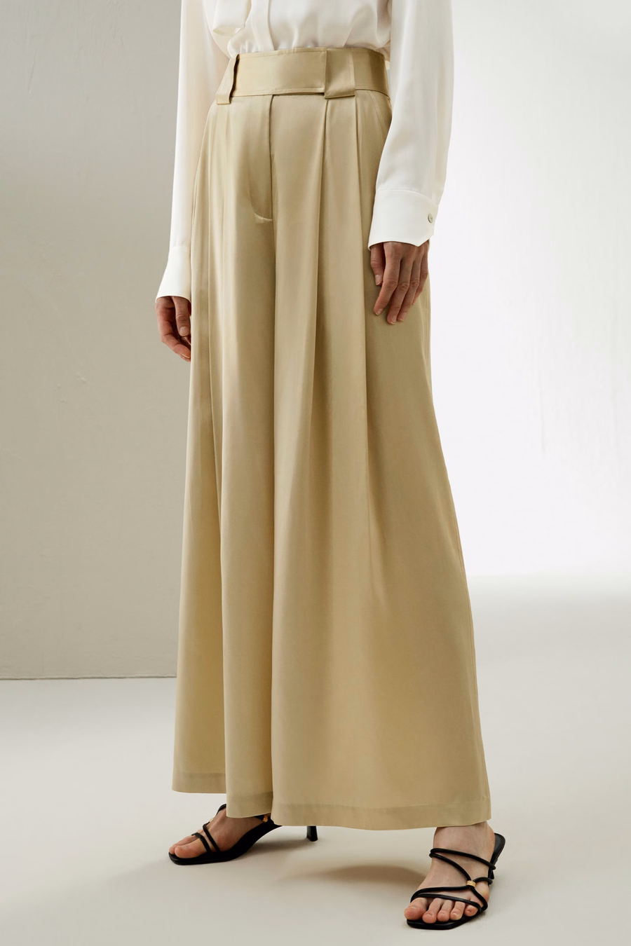 Spodnie o szerokich nogawkach Watershine Silk