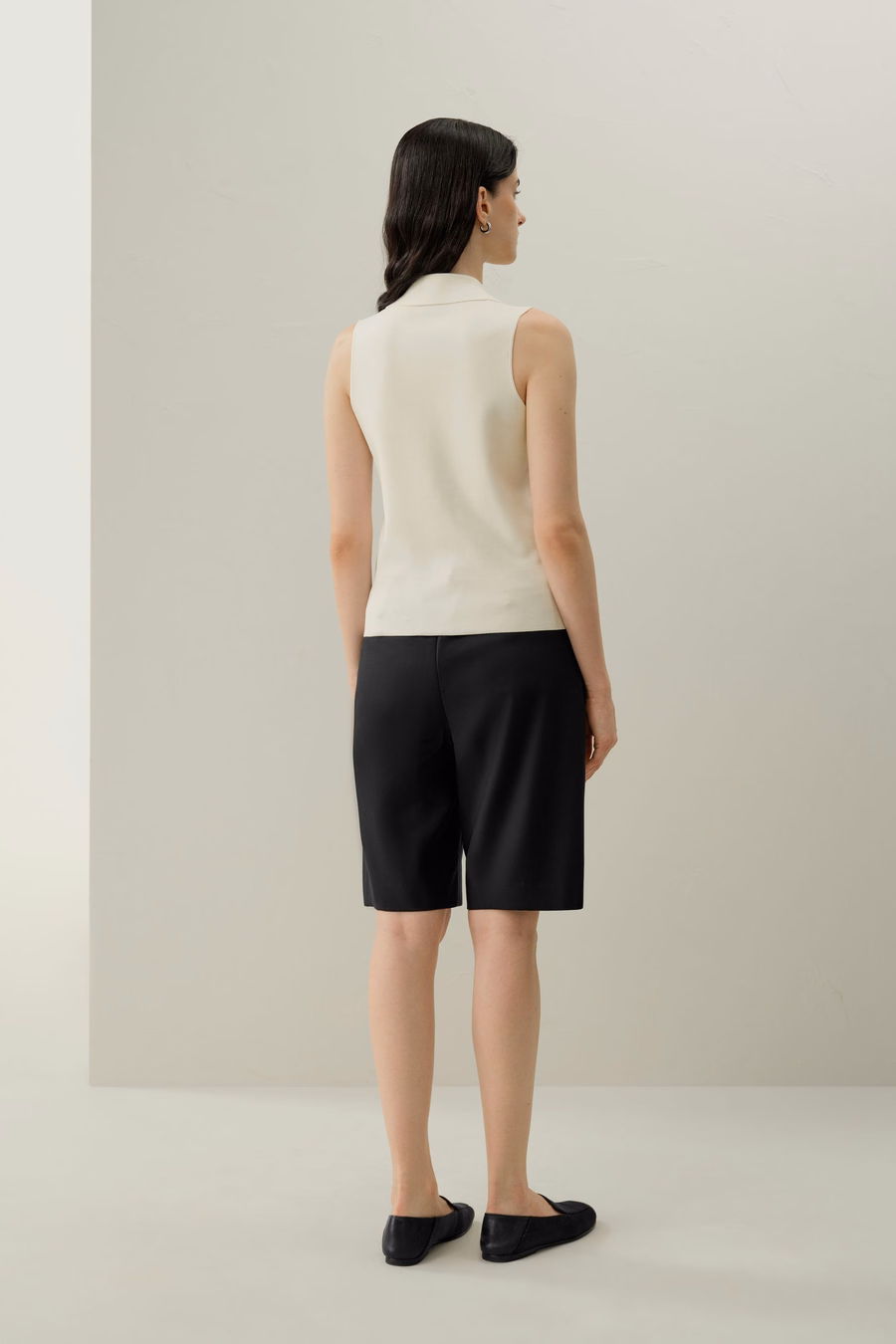 Milano Knit Lapel Collar Silk Viscose Vest